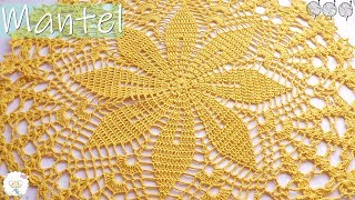 Mantel carpeta tejido a crochet PARTE I [upl. by Lemrac358]