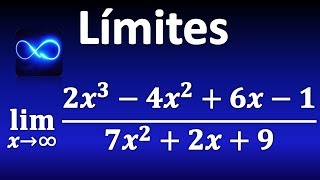 54 Límite cuando x tiende a infinito de división de polinomios [upl. by Selemas]