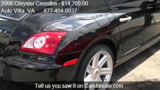 2008 Chrysler Crossfire Coupe Limited  for sale in Danville [upl. by Dino251]