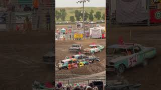 Lewistown Montana Demolition Derby [upl. by Nalyac611]