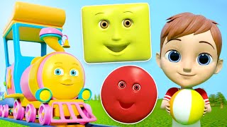 Shapes Song  More Nursery Rhymes And Kids Learning Videos [upl. by Rebeka]