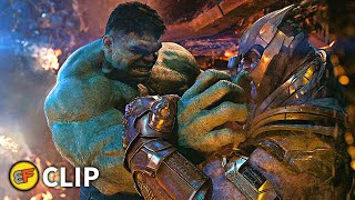 Hulk vs Thanos  Spaceship Fight Scene  Avengers Infinity War 2018 IMAX Movie Clip HD 4K [upl. by Reo]