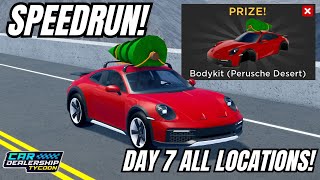 🎅🏻DAY 7 ALL BUILDING LOCATIONS in Car Dealership Tycoon cardealershiptycoon roblox [upl. by Ahsaetan]