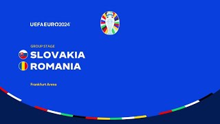 UEFA EURO 2024™ Group Stage Matchday 3 Highlights – Slovakia vs Romania [upl. by Anigriv637]