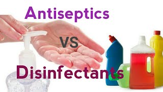 Antiseptics vs Disinfectants  difference between antiseptics and disinfectants english amp हिंदी [upl. by Dranrev434]