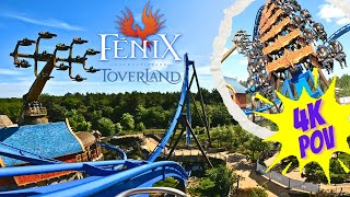 FENIX  Toverland  Right Side 4K On Ride POV [upl. by Cesare]