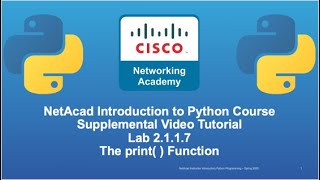 Cisco NetAcad Introduction to Python Course  Supplemental Lab Tutorial amp Solution Set Lab 2117 [upl. by Elysia]