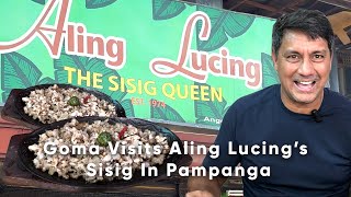 Goma Visits Aling Lucing’s Sisig In Angeles Pampanga [upl. by Romanas]