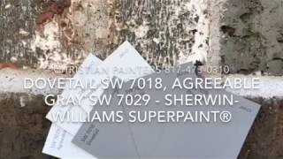 Dovetail SW 7018 Agreeable Gray SW 7029  SherwinWilliams SuperPaint® [upl. by Granthem]