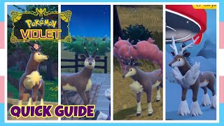 How To Change The Seasonal Form Of Deerling amp Sawsbuck In Pokemon Scarlet amp Violet  Quick Guide [upl. by Yerhcaz]