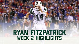 Ryan Fitzpatrick Highlights  Jets vs Bills  NFL Week 2 Player Highlights [upl. by Donall]