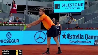 R Nadal vs D Goffin Mutua Madrid Open QuarterFinal 7662 Full HD [upl. by Casmey]