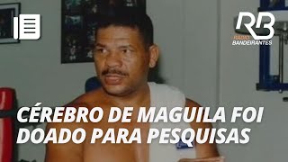 Esposa de Maguila desabafa sobre morte de lutador em velório na ALESPS  Manhã Bandeirantes [upl. by Allekram]