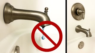 How to Repair a Leaky Moen Tub  Shower in 30 Minutes [upl. by Moyer]