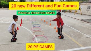 20 new different and Fun games  20 Pe games  physical education games  20 educaçãofisica [upl. by Yentterb]