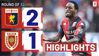 GENOAREGGIANA 21 AET  HIGHLIGHTS  Drama in extra time  Coppa Italia Frecciarossa 202324 [upl. by Jordain]