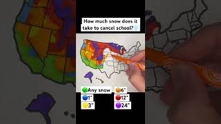 How much snow does it take to cancel school❄️🇺🇸 usa unitedstates map geography states snow [upl. by Phelgen]