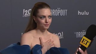 Amanda Seyfried gives spot on Elizabeth Holmes impression on quotThe Dropoutquot Premiere  ET [upl. by Alexandre288]