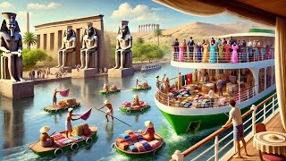 Egypts Floating Bazaar  RAW FOOTAGE [upl. by Lletram]