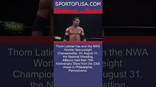 Thom Latimer Beats EC3 Wins NWA Worlds Heavyweight Title At NWA 76 shorts [upl. by Ainezey829]