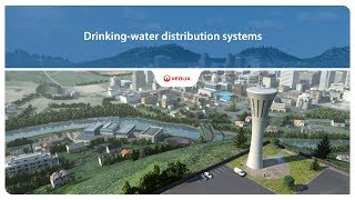 Drinkingwater distribution systems  Veolia [upl. by Elauqsap]