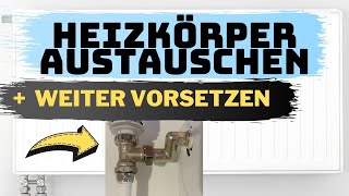 Heizkörper austauschen amp abmontieren Leistung verbessern  weiter von der Wand vorsetzen [upl. by Thierry]