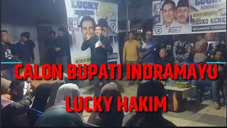 Calon Bupati Lucky Hakim  Berkunjung di desa lajer tukdana indramayu  16 sep 2024 [upl. by Hamforrd833]