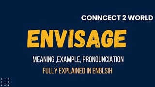 What Does envisage Means  Meanings And Definitions With envisage in ENGLISH [upl. by Nylareg689]