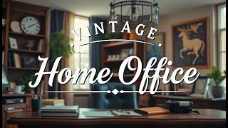 Vintage Home Office Decor Ideas  Create a Classic Workspace Style [upl. by Samot]