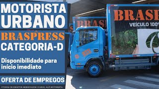 BRASPRESS ABRE VAGAS PARA MOTORISTAS [upl. by Kannan]