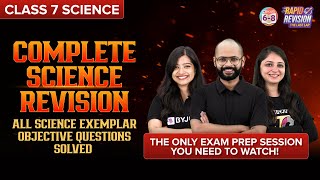 Complete Science Revision  All Science Exemplar Objective Questions Solved  Class 7 CBSE [upl. by Neicul442]