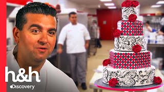 Buddy duda en hacer este pastel de bodas con el color gris  Cake Boss  Discovery HampH [upl. by Zink]