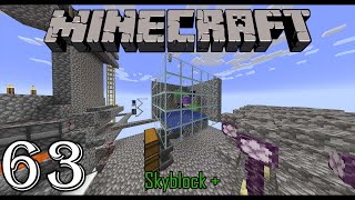 Minecraft Sky Block  Episode 63  Building the Amethyst Farm [upl. by Atlas]