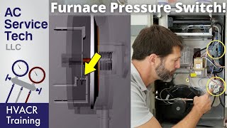 The Real Operation of a PRESSURE SWITCH in a GAS FURNACE Heater Also Testing [upl. by Mcmaster157]