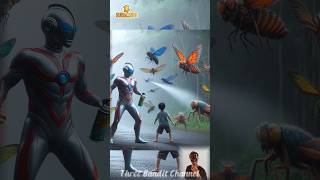 Ultraman menyemprot serangga💥 ai shorts animation [upl. by Idnis]