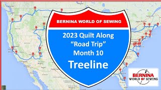 BERNINA World of Sewing 2023 Quilt Along  Month 10 quotTreelinequot [upl. by Drawdesemaj]