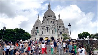 The SacreCoeur Basilica in Montmarte  Paris France [upl. by Atlanta77]