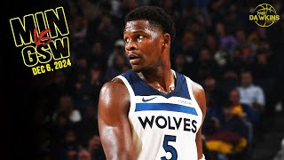 Minnesota Timberwolves Full Team Highlights vs Warriors  Dec 6 2024  FreeDawkins [upl. by Yorle857]