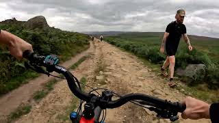 eMTB  Burbage Valley  Houndkirk Road  Peak District  England [upl. by Cordeelia]