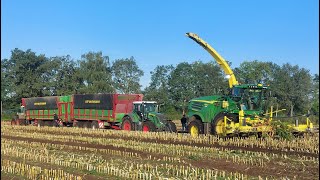 Maïs 2023  Aldenzee  Fendt 916  Strautmann Aperion 3401stuck in the mud  John Deere 8700  Fendt [upl. by Sekyere]