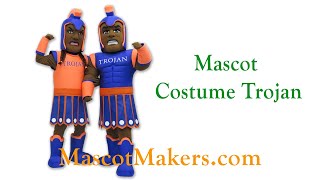 Trojan Mascot Costume for Virginia State University Athletics [upl. by Esnahc]