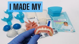 Homemade DIY Denture August 2023  Full Uppers and Lowers by Denturi [upl. by Adikram942]