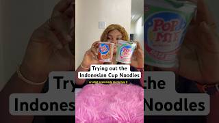 I heard Indomie Noodles is from Indonesia so I gave the cup noodles a try [upl. by Fronia]