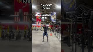 CrossFit bear complex wod crossfit workout gym motivation [upl. by Merrie]