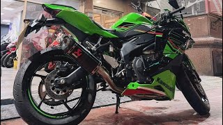 Kawasaki ZX4RR Akrapovic Full System Cold Start And Tunnel Sound With Quick Shifter [upl. by Ruomyes660]