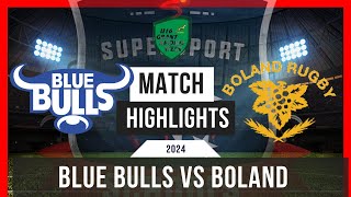 Blue Bulls vs Boland  Grant Khomo 2024 [upl. by Ahsille686]