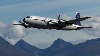 Everts DC6 taking off  Only in Alaska [upl. by Enilegnave]