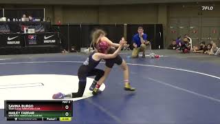 2024 Kids Folkstyle Nationals Savina Burgo vs Hailey Farrar  62 Ibs Women’s 10U Semifinals [upl. by Ellehciram611]