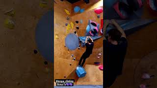 Slapping them slopers of this 7a iloveclimbing boulderinggym 7a [upl. by Denna]