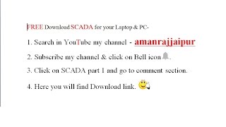 How to Download SCADA amp Free quotSCADA Downloading linkquot for Window 7 W8 n W10 [upl. by Riannon877]